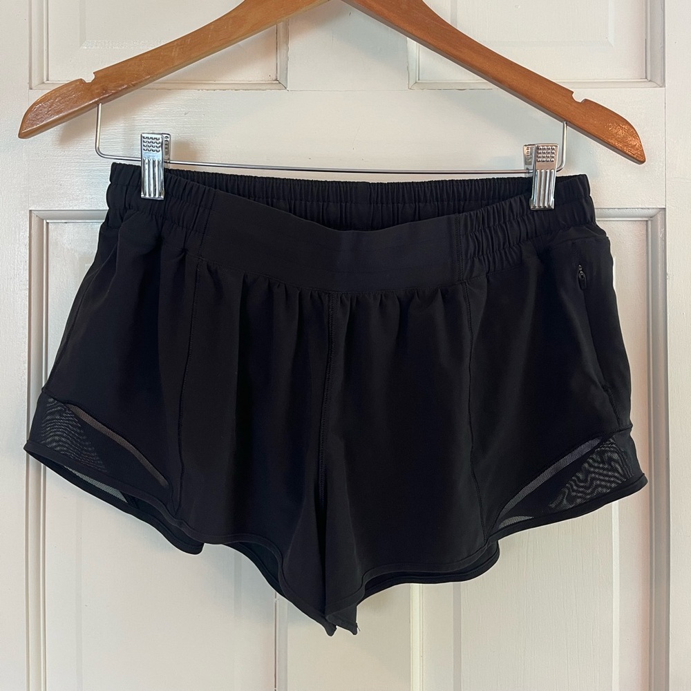 Lululemon Athletica Black Athletic Shorts Lightweight Elastic Waist